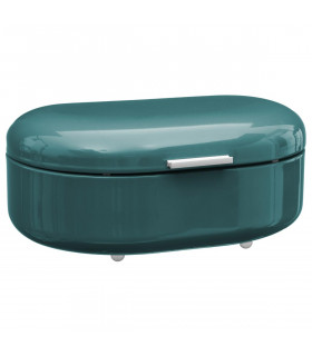 Boite à Pain en Métal Turquoise 40 x 26.8 x 17 cm collection Rétro colors