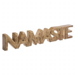 Décoration à poser "NAMASTE" en bois de Manguier L 56 cm collection Rituality