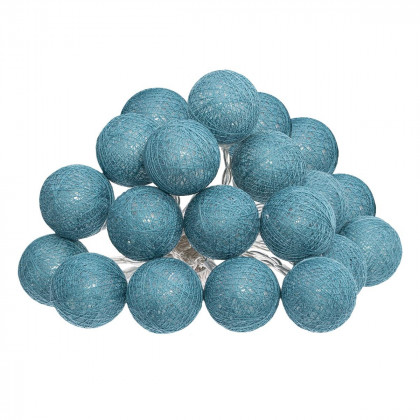 Guirlande décorative lumineuse Bleue 20 boules LED D 6 cm et L 436 cm​​​​​​​