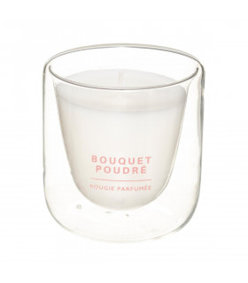 Bougie Parfumée Bouquet poudre dans Pot en verre Ilan 130 g