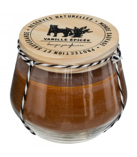 Bougie Parfumée dans Pot en Verre avec couvercle en Bois Safari 295 g