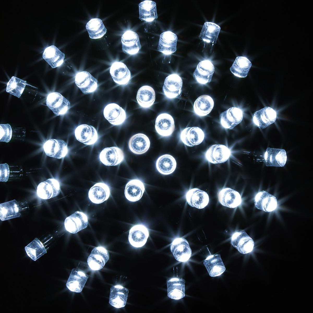 Guirlande lumineuse 12 m 120 LED Blanc froid et 8 jeux de lumière
