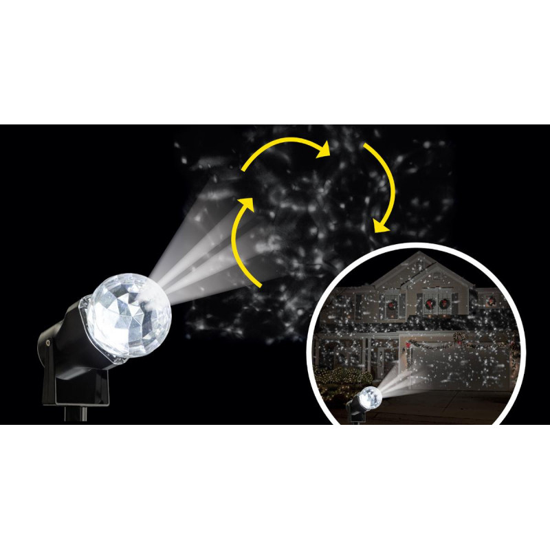 Projecteur extérieur ou intérieur à LED Effet vague Mulicolore - Lasers,  projecteurs de noël - Décomania