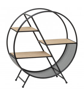 Étagère de rangement Timeo Ronde en métal  H 55.5 cm