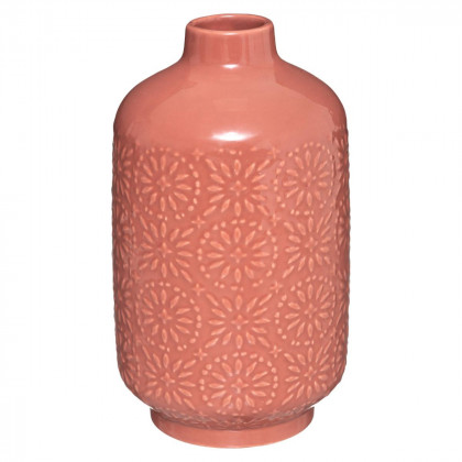 Vase Gypsy en céramique décor en relief H 21,5 cm