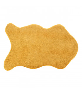 Tapis en Fourrure Ocre Extra Doux 60 x 90 cm