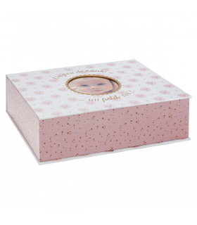 Coffret naissance Rose Boite souvenir et Photo 