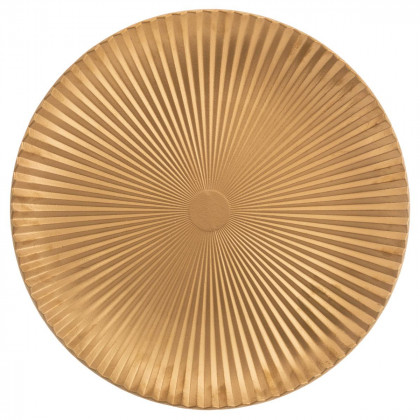 Centre de Table Grand Plateau doré avec relief D 49 cm