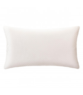 Coussin déhoussable Ivoire en Velours embossé 38 x 58 cm