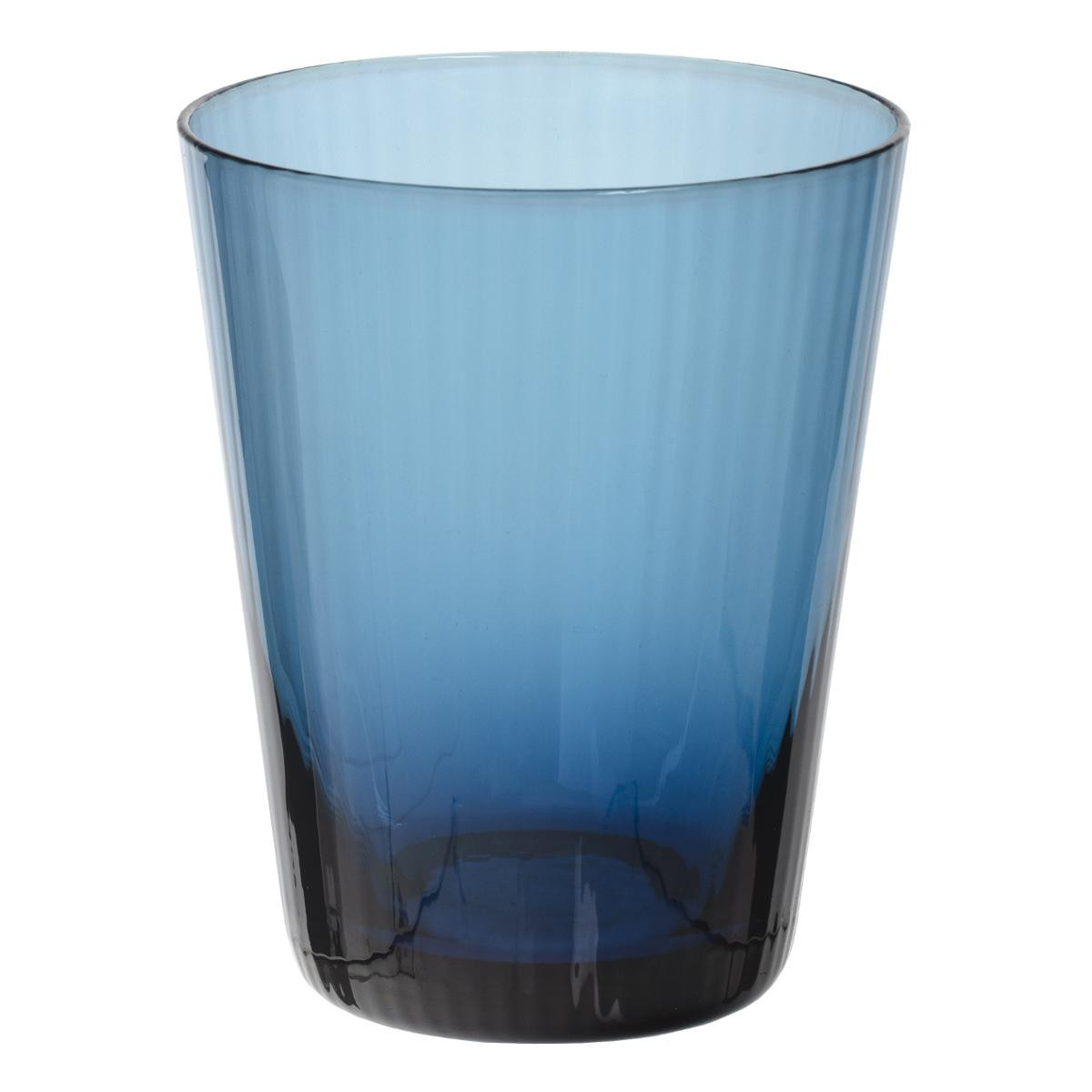 Gobelet Verre à eau 33 cl en verre bleu - Verres et carafes