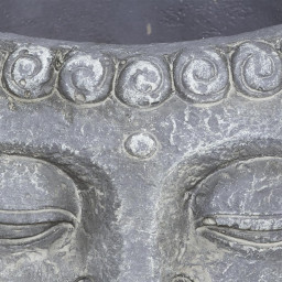 Pot Bouddha en ciment H 9 cm