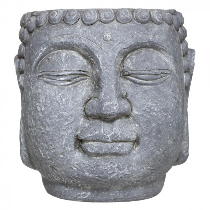 Pot Bouddha en ciment H 17 cm
