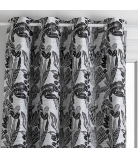 Rideau Jacquard Bejuco Noir 140 x 260 cm