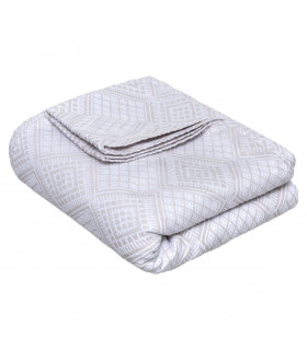 Dessus de Lit Jacquard motif Aztek  260 x 240 cm