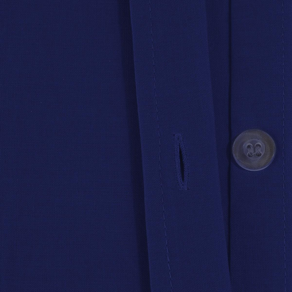 Drap Plat 2 Personnes en Coton Bleu encre 240 x 290 cm - Parures de lit -  Décomania