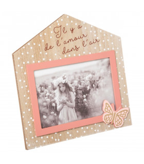 Cadre Photo Maison à poser en Bois et Verre