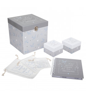 Coffret de naissance Trésors Gris 7 pièces 