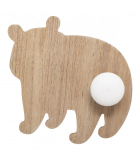 Patère Ours en Bois 