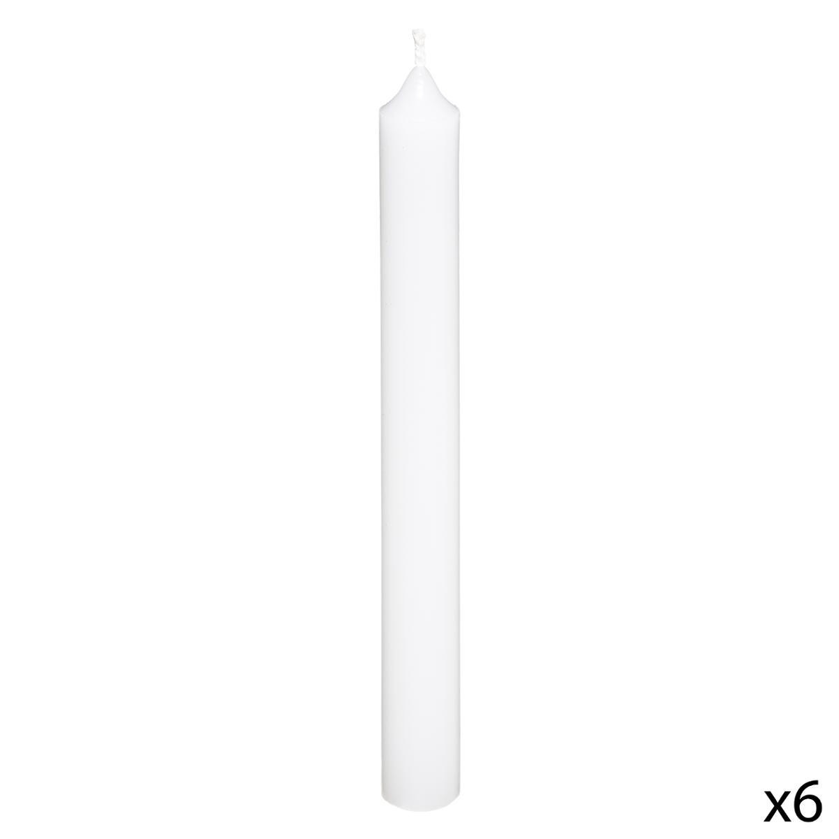 Lot de 50 bougies blanches - Bougies standards - Décomania