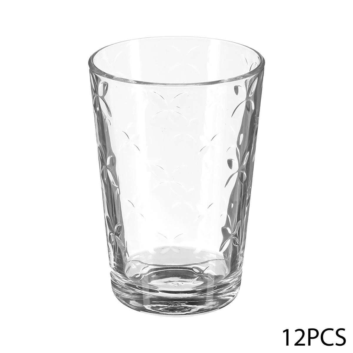 Lot de 12 verres à eau, set de verres