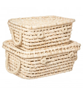 Set de 2 Malles Tressées Jolie liberty