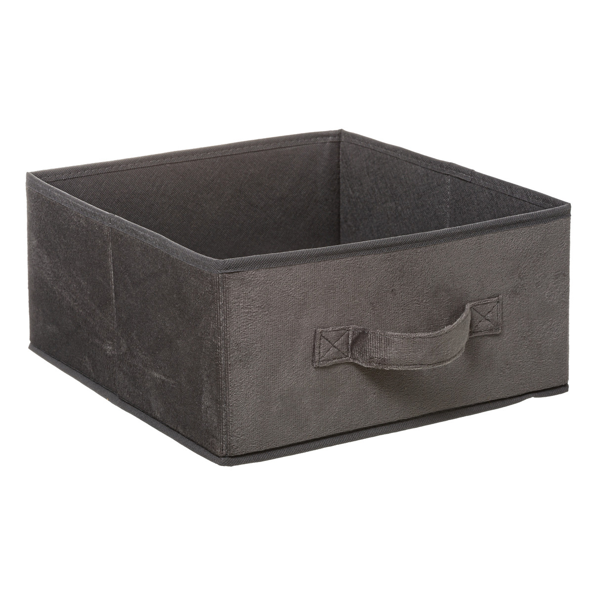 Boîte de Rangement en Velours Noir 31 x 31 x 15 cm - Boites de rangement -  Décomania