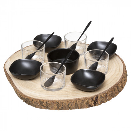 Coffret de 6 verrines en verre Cristallin 28 cl - Amuses bouche à l'unité,  verrine - Décomania