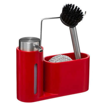Distributeur de Savon liquide 150 ml avec éponge et brosse 