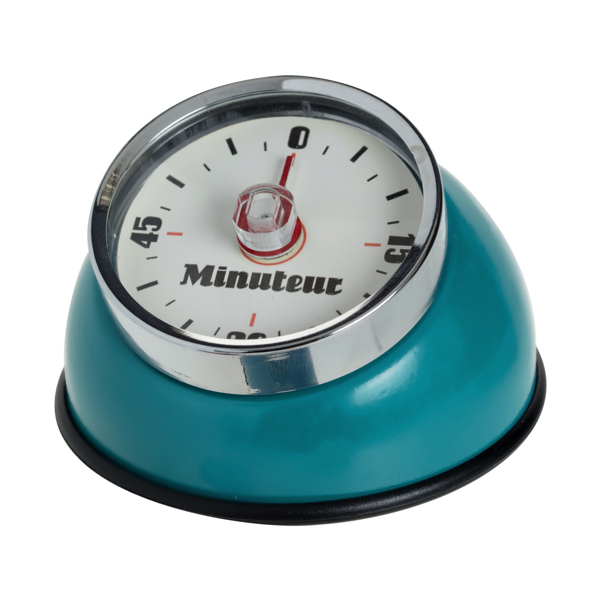 Minuteur magnétique rétro en Inox Bleu turquoise - Minuteurs et