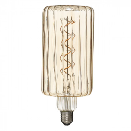 Ampoule décorative LED ambrée & filament torsadé E27