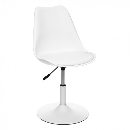 Chaise de table Aiko Blanc hauteur ajustable 