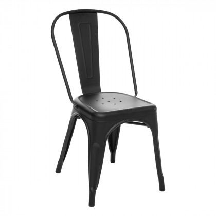 Chaise de table Niko en Métal Noir