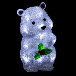 Hamster lumineux 20 LED Blanc froid H 20 cm