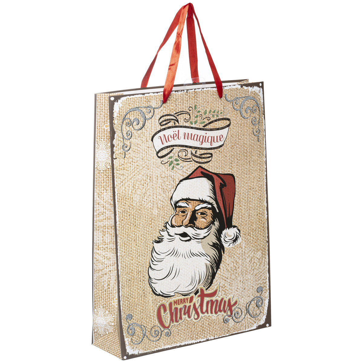 Sac Cadeau grand modèle Père Noël - Boites, sacs cadeaux, papiers cadeaux -  Décomania