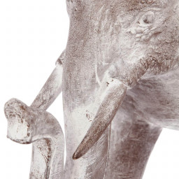 Éléphant blanchi en résine H30 - Instinct Naturel