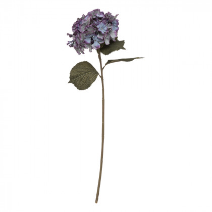 Fleur artificielle Tige d'Hortensia Bleu H 83 cm