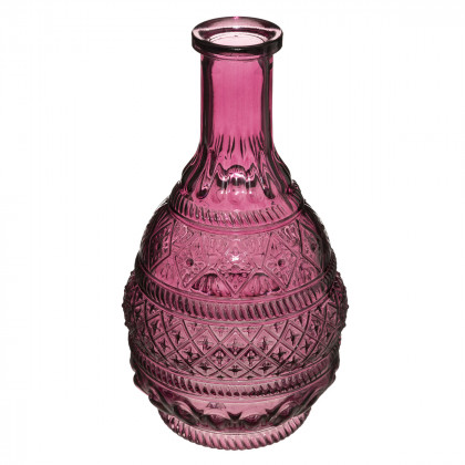 Vase en Verre Design et Coloré D. 13 x H. 22 cm