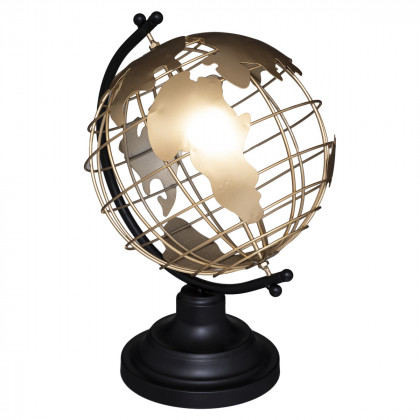 Globe décoratif en Métal Doré H 28.5 cm