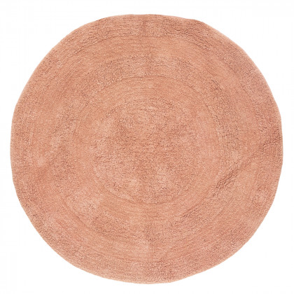 Tapis de chambre Spirales en coton Rose D 120 cm