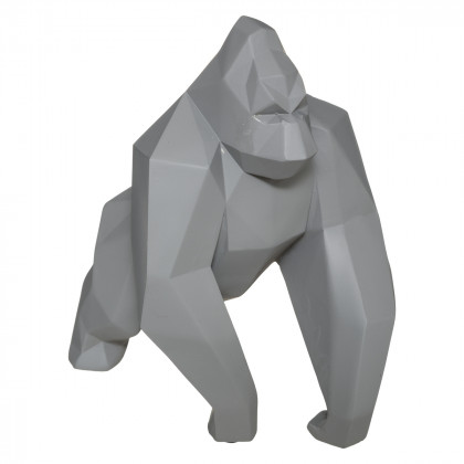 Gorille Origami en résine H 19.5 cm