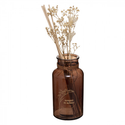 Diffuseur de parfum Mula Bouquet de Muguet 300 ml avec Bâtonnets et Fleurs séchées