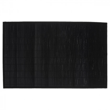 Tapis de Bain Lattes en Bambou Noir 120 x 170 cm