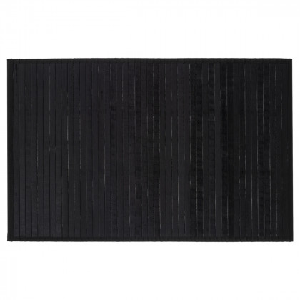 Tapis de Bain Lattes en Bambou Noir 50 x 80 cm 