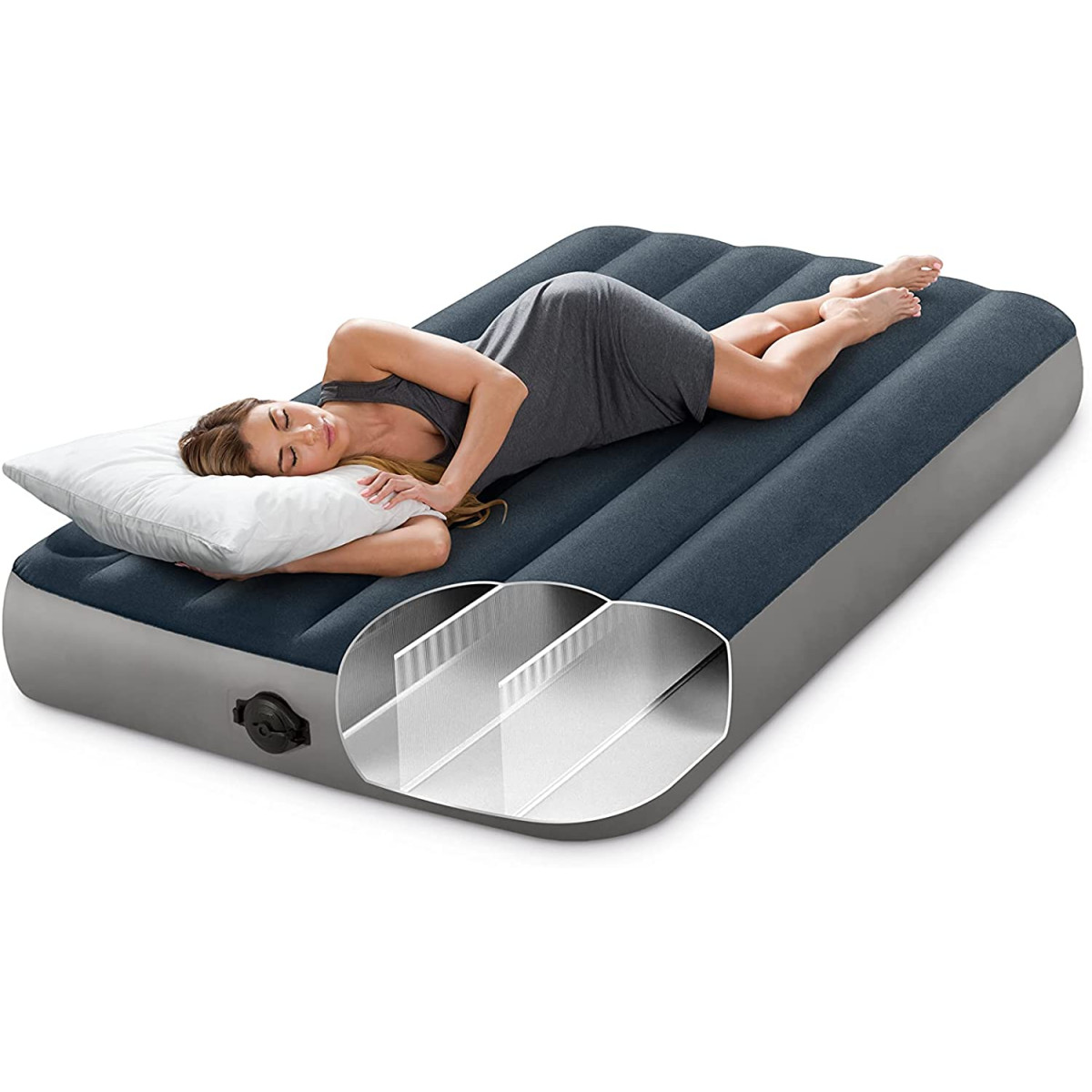 Matelas gonflable Single High 1 personne INTEX