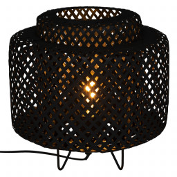 Lampe à poser Liby  en Bambou noir D 25 cm