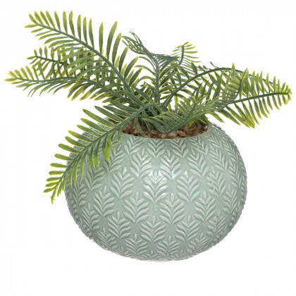 Plante artificielle Palm Pot en Céramique D 13 cm