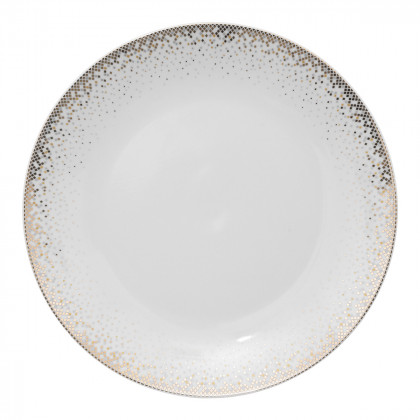 Assiette plate en Porcelaine D 27 cm décor Constellation