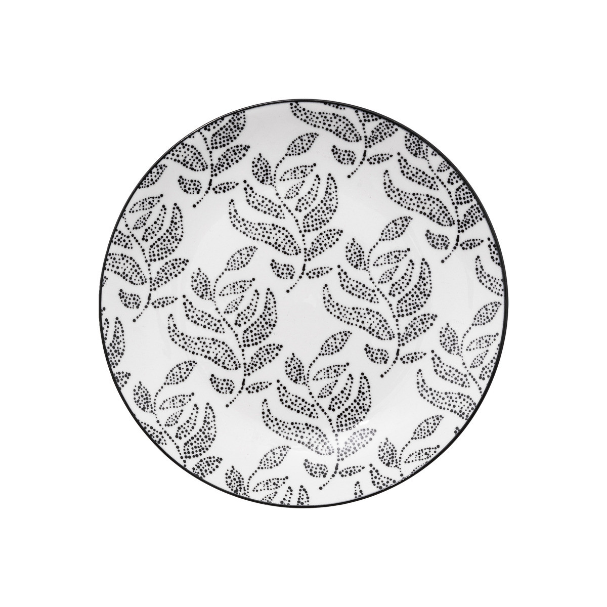 Service de table 18 Pièces en porcelaine décor White Floral - Assiettes -  Décomania