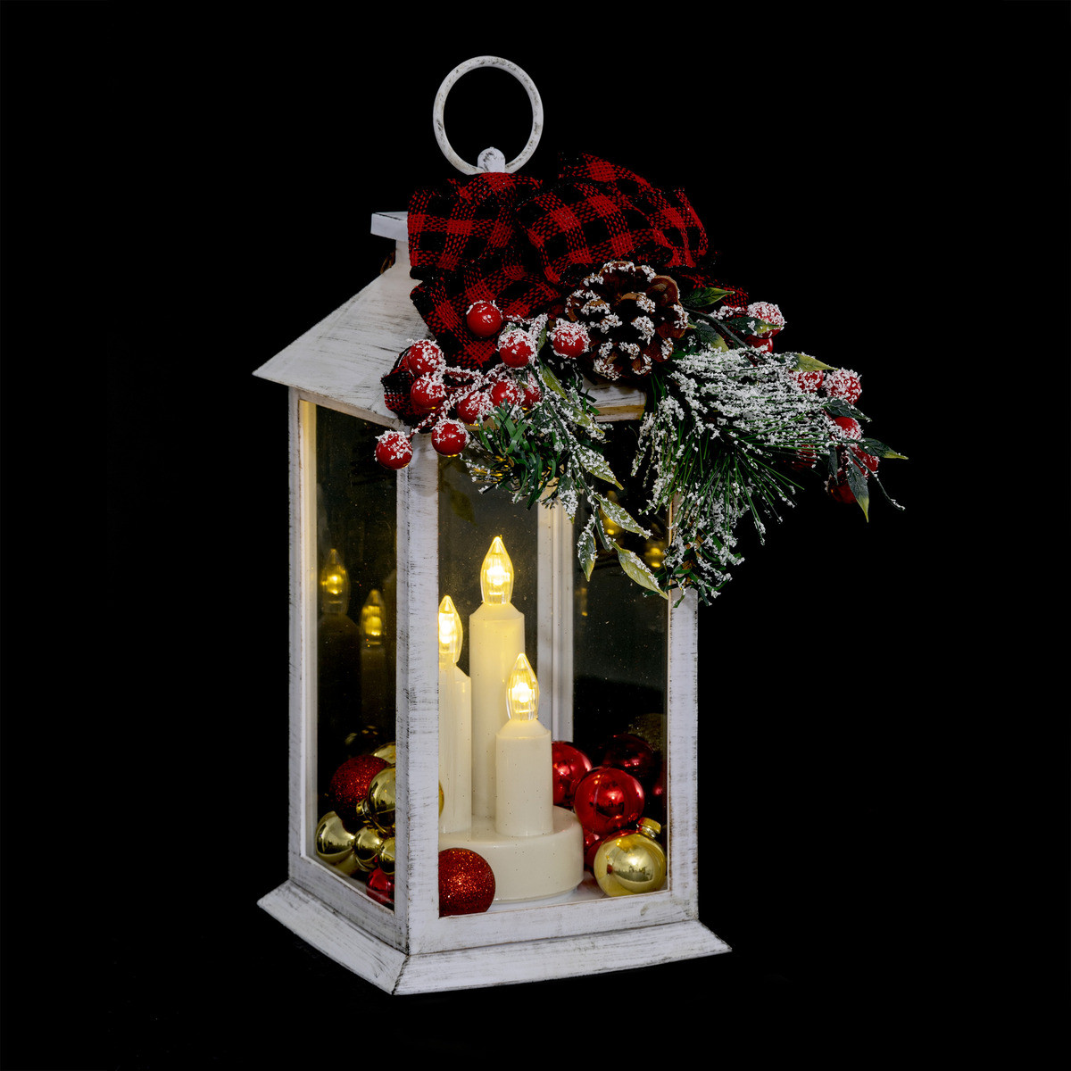 Lampe déco lanterne suspension LED décoration de Noël bougie LED