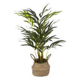 Palmier artificiel dans Pot en Roseau H 80 cm